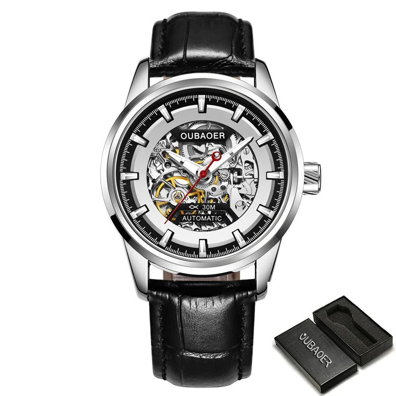 Excellence Mechanical Watches Chronograph Watch for Men Automatic Men's Watches Luxury Original Brand Stainless Steel Tourbillon Clock