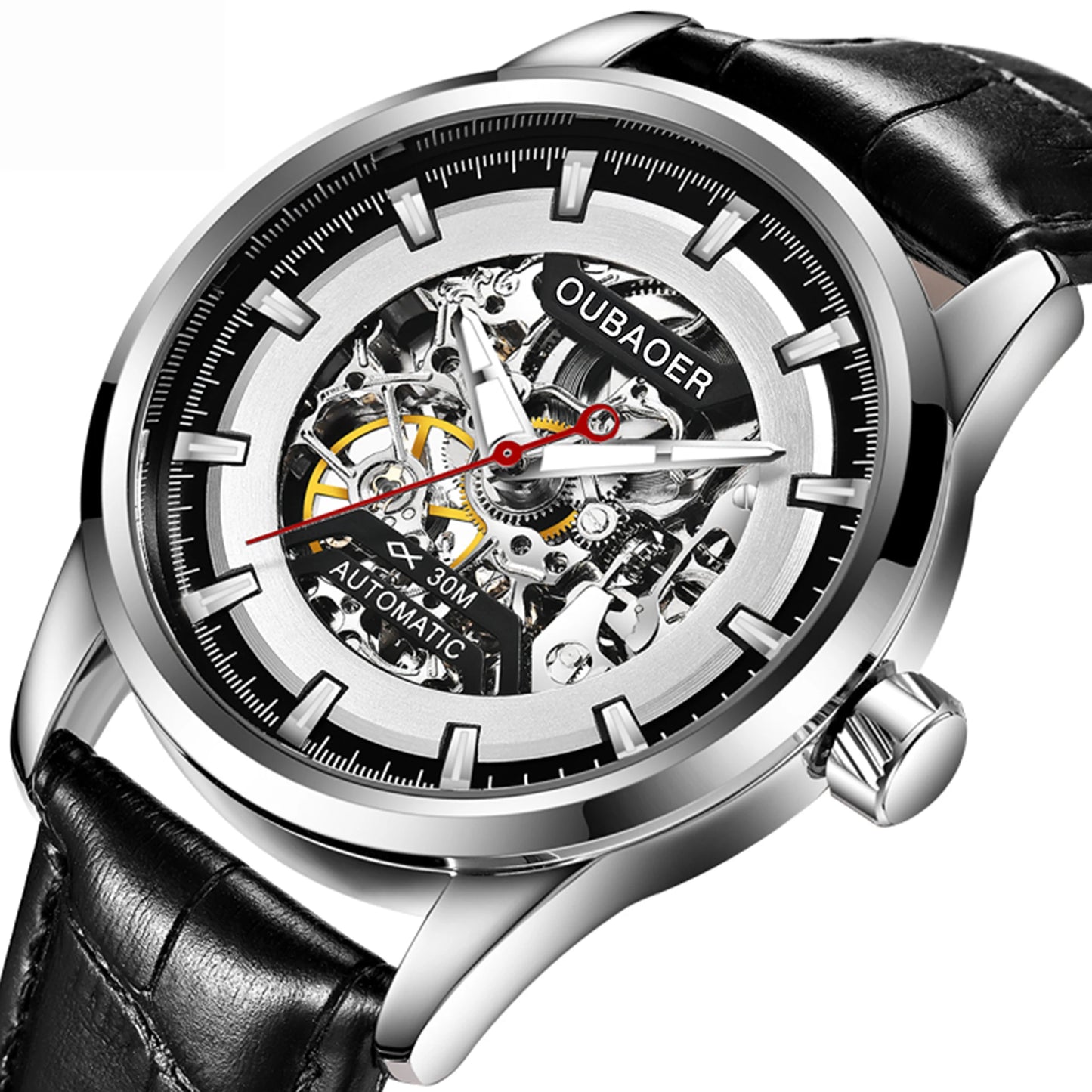 Excellence Mechanical Watches Chronograph Watch for Men Automatic Men's Watches Luxury Original Brand Stainless Steel Tourbillon Clock