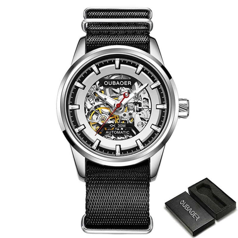 Excellence Mechanical Watches Chronograph Watch for Men Automatic Men's Watches Luxury Original Brand Stainless Steel Tourbillon Clock