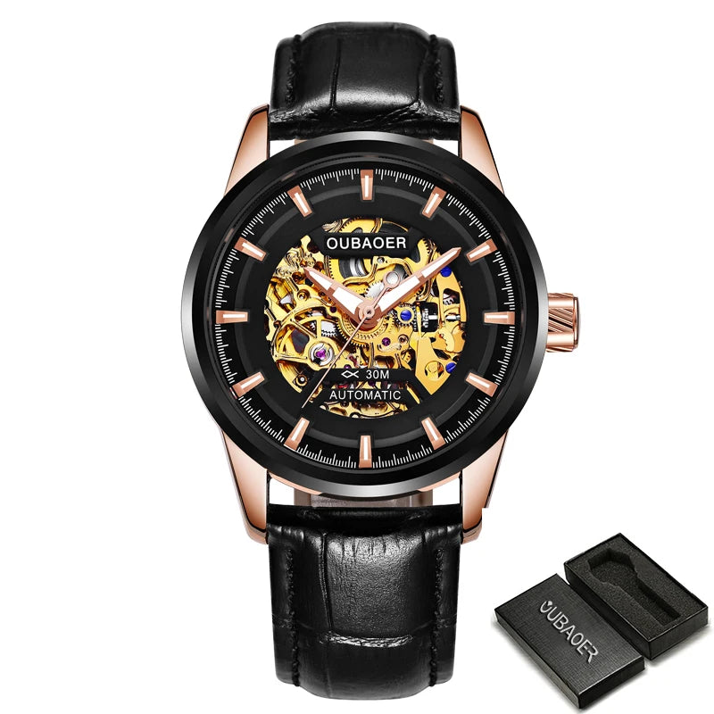 Excellence Mechanical Watches Chronograph Watch for Men Automatic Men's Watches Luxury Original Brand Stainless Steel Tourbillon Clock