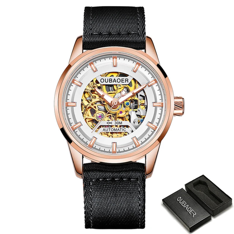 Excellence Mechanical Watches Chronograph Watch for Men Automatic Men's Watches Luxury Original Brand Stainless Steel Tourbillon Clock