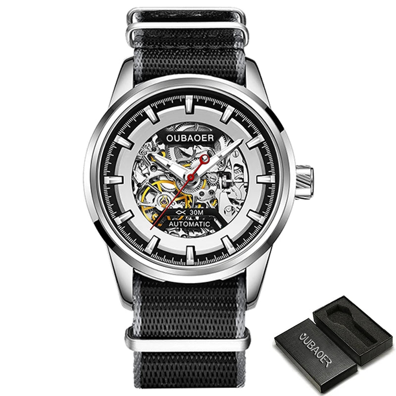 Excellence Mechanical Watches Chronograph Watch for Men Automatic Men's Watches Luxury Original Brand Stainless Steel Tourbillon Clock