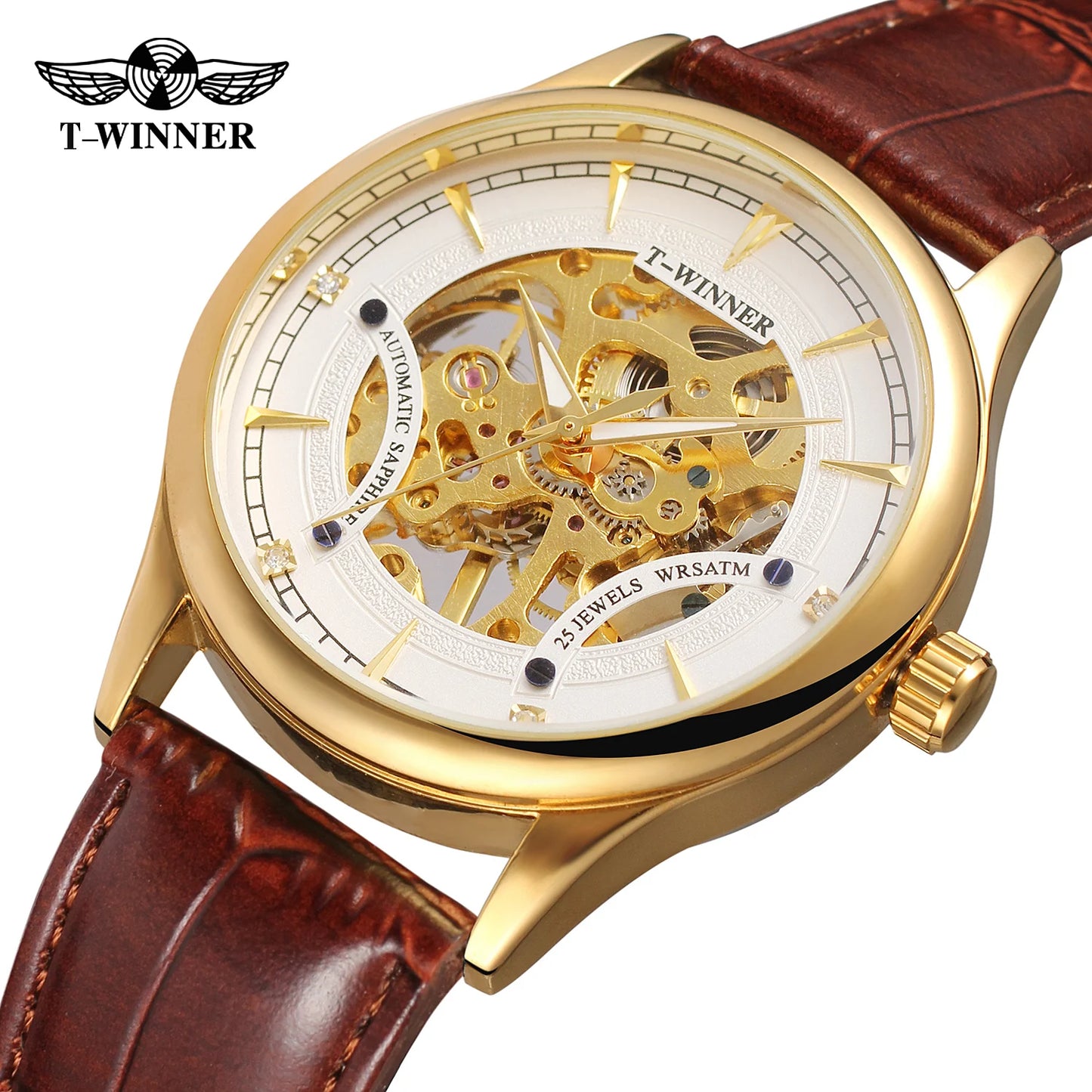 Excellence Original Replica Watch Red Transparent Skeleton Mechanical Wrist watches for men Fancy And Stylish