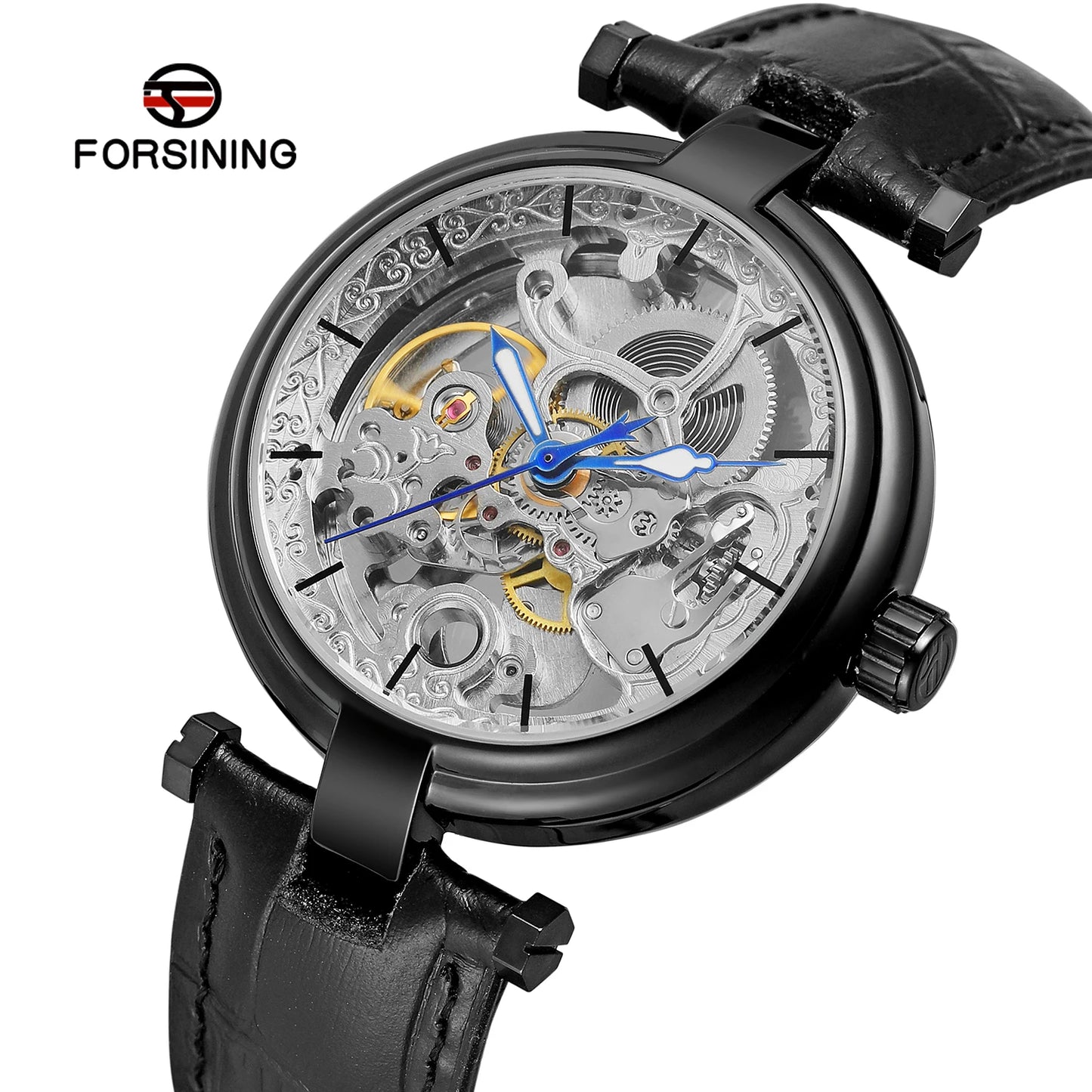 Excellence High-End Luxury Man  Original Replica  automatic Hollow Skeleton Mechanical Automatic wristwatch