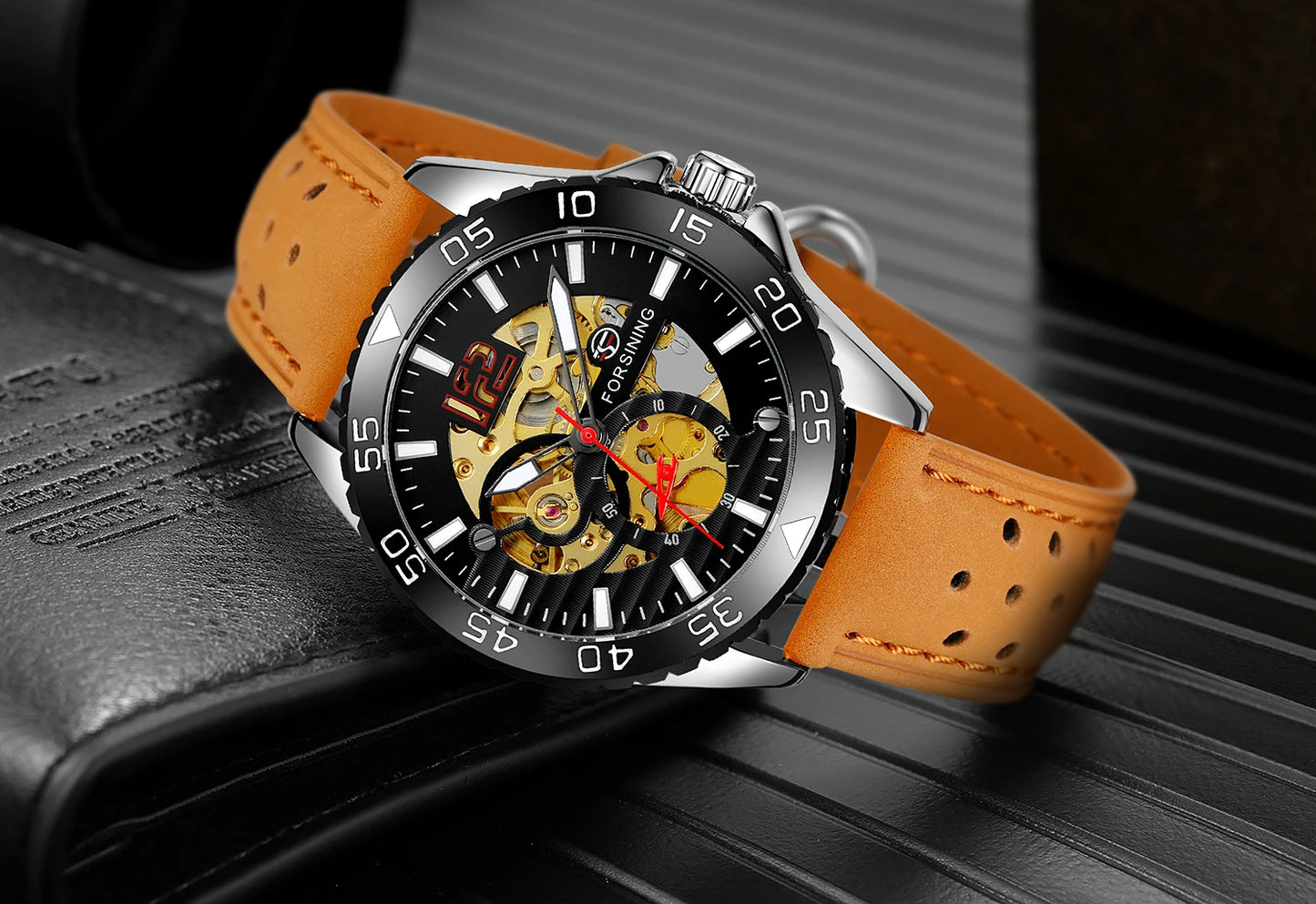 Excellence Official Original Replica Watch water proof Sports Mechanical Automatic Men's wristwatch Clock Steampunk Military GMT