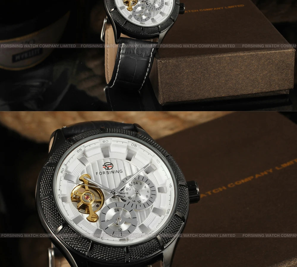 Excellence Tourbillon Skeleton Multifunctional Hands Automatic Movement Man Watch Mechanical Waterproof Male Wrist Watches