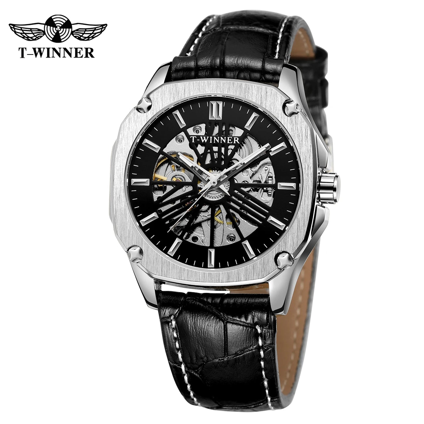 Excellence Replica Watch Fashion Classics Skeleton Mechanical Automatic Watches for men Vintage Bronze Wrist Men Watch