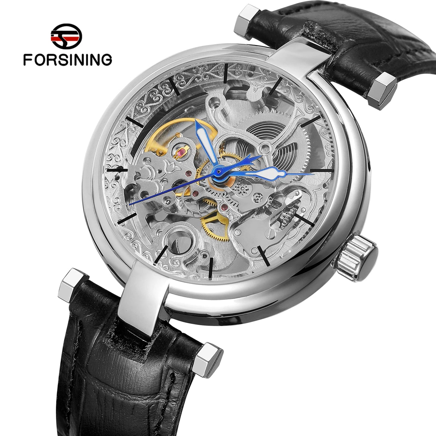 Excellence High-End Luxury Man  Original Replica  automatic Hollow Skeleton Mechanical Automatic wristwatch