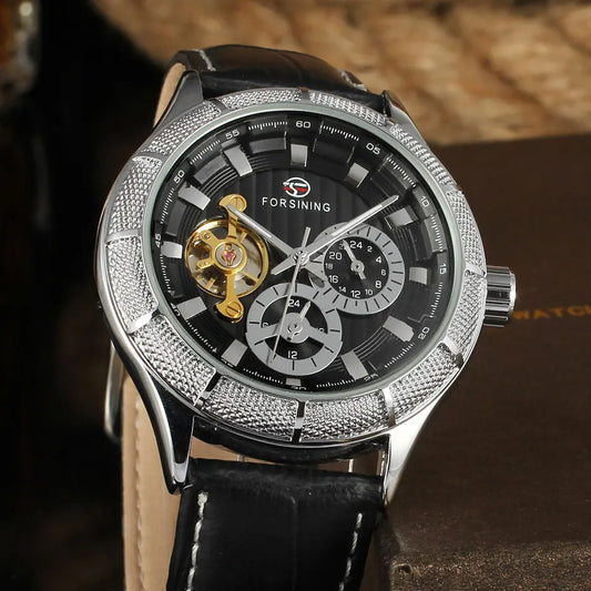 Excellence Tourbillon Skeleton Multifunctional Hands Automatic Movement Man Watch Mechanical Waterproof Male Wrist Watches