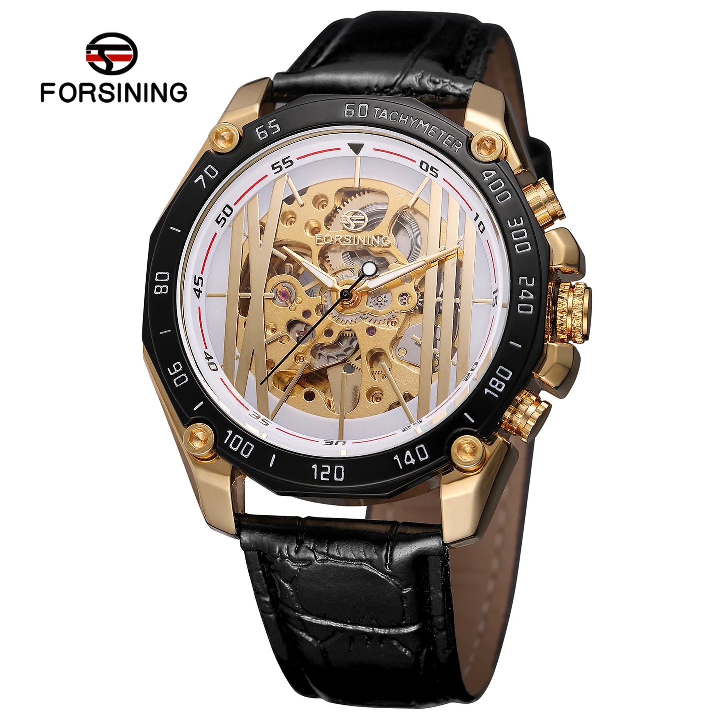 Excellence New Desigh Steel Skeleton Mechanical Watch Male Automatic Movement Man Wrist Watches Waterproof High End Luxury