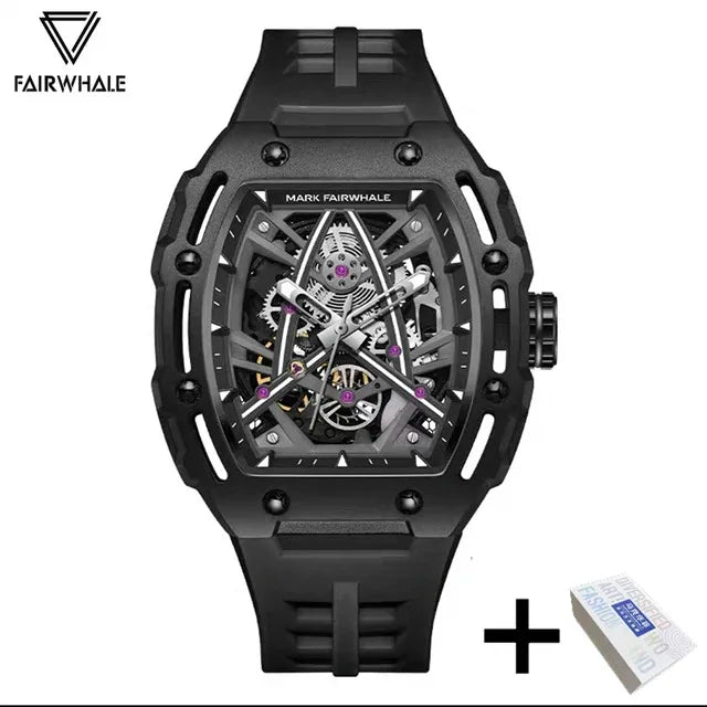 Excellence Automatic Mechanical Watches Men's Brand Mark Fashion Sports Waterproof Tonneau Mille Wristwatch