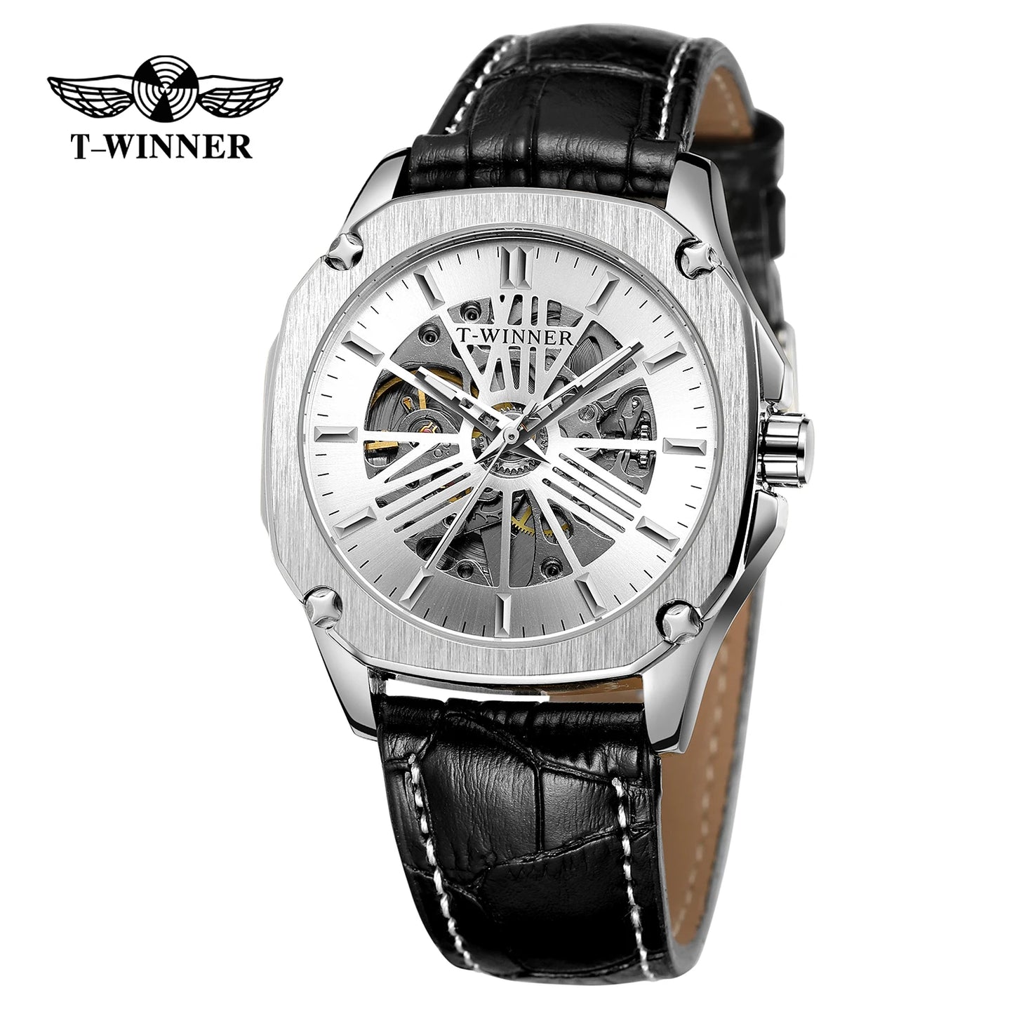 Excellence Replica Watch Fashion Classics Skeleton Mechanical Automatic Watches for men Vintage Bronze Wrist Men Watch