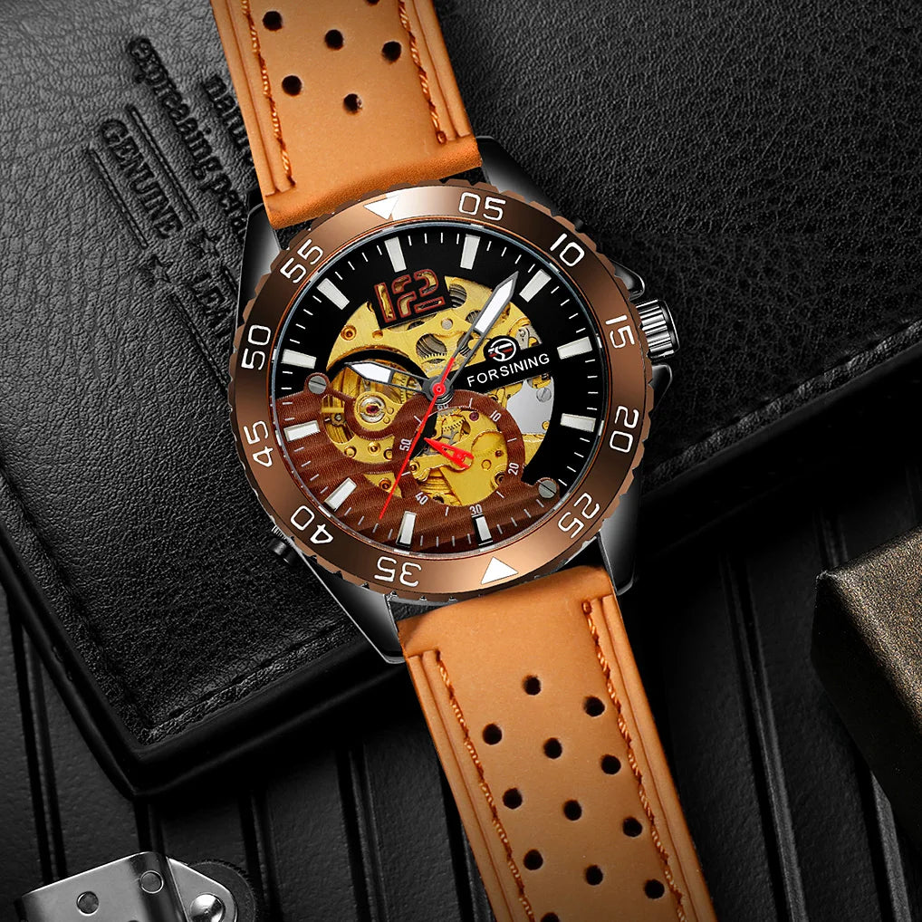 Excellence Official Original Replica Watch water proof Sports Mechanical Automatic Men's wristwatch Clock Steampunk Military GMT