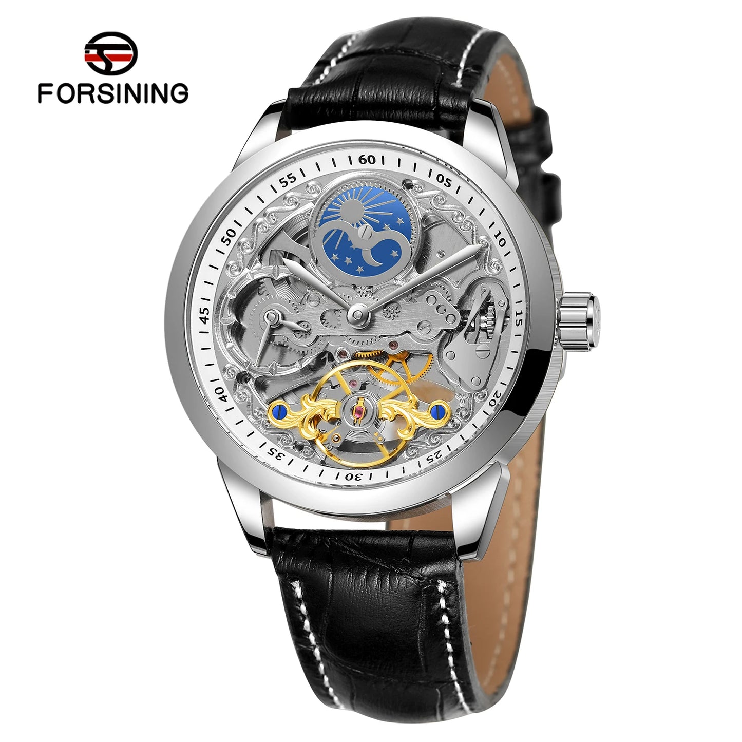 Excellence High-quality Multiple Time Zon Moonphase Tourbillion Automatic Watch Regulator Skeleton Mechanical Watches for men replica