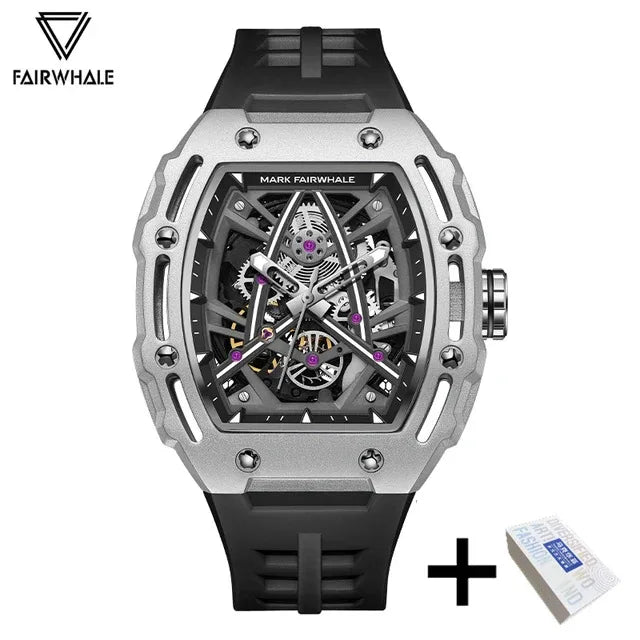 Excellence Automatic Mechanical Watches Men's Brand Mark Fashion Sports Waterproof Tonneau Mille Wristwatch