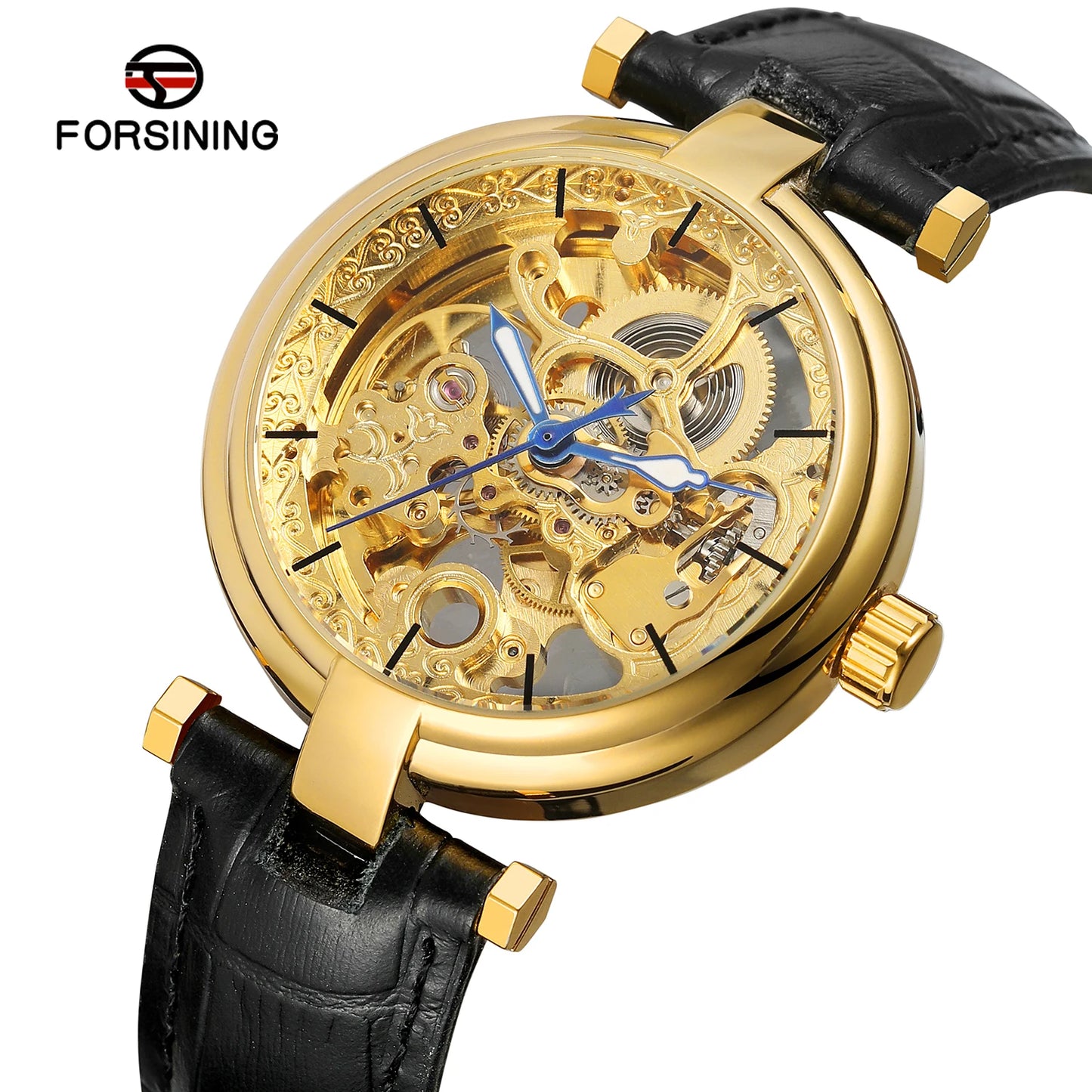 Excellence High-End Luxury Man  Original Replica  automatic Hollow Skeleton Mechanical Automatic wristwatch