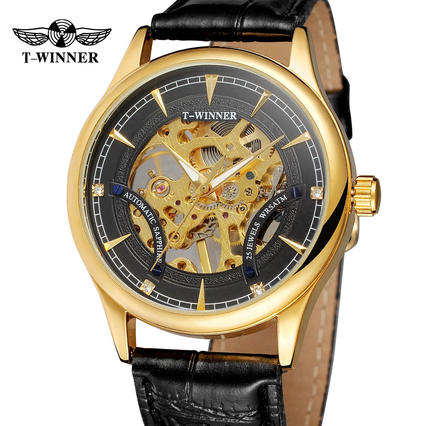 Excellence Original Replica Watch Red Transparent Skeleton Mechanical Wrist watches for men Fancy And Stylish