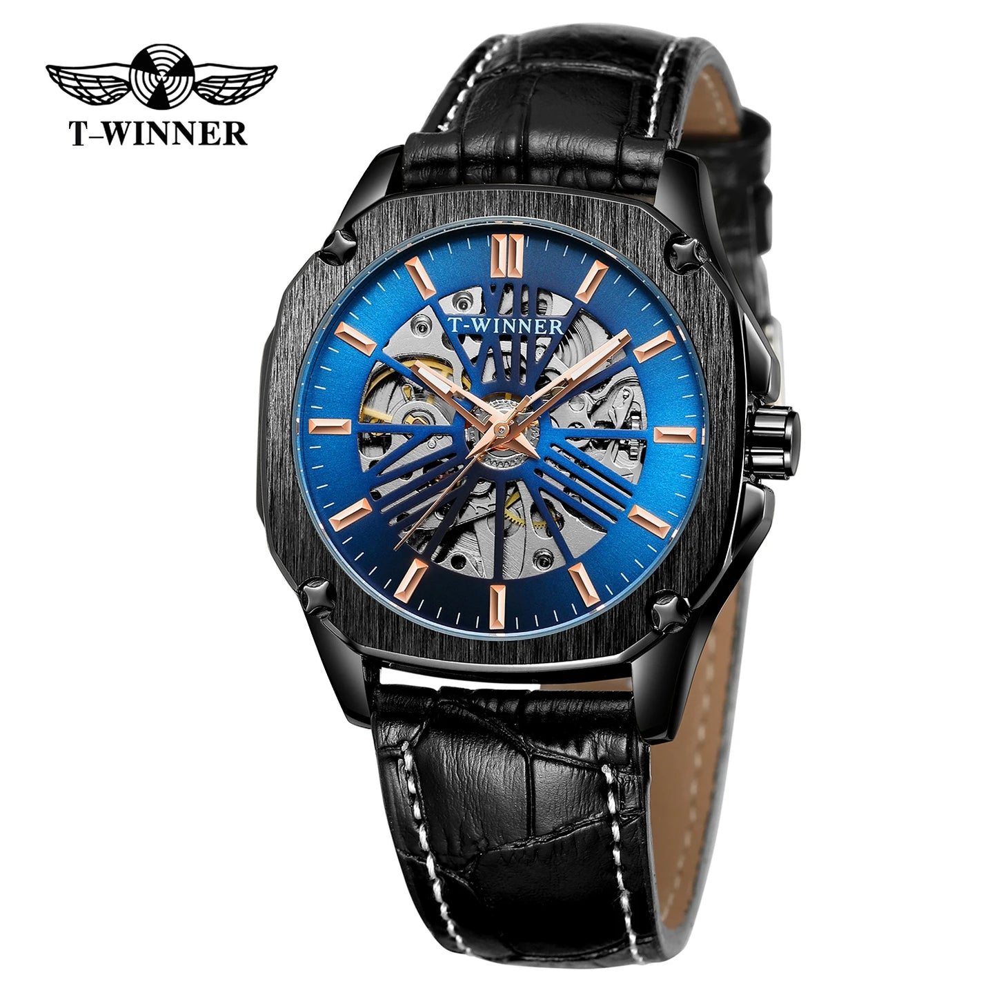 Excellence Replica Watch Fashion Classics Skeleton Mechanical Automatic Watches for men Vintage Bronze Wrist Men Watch