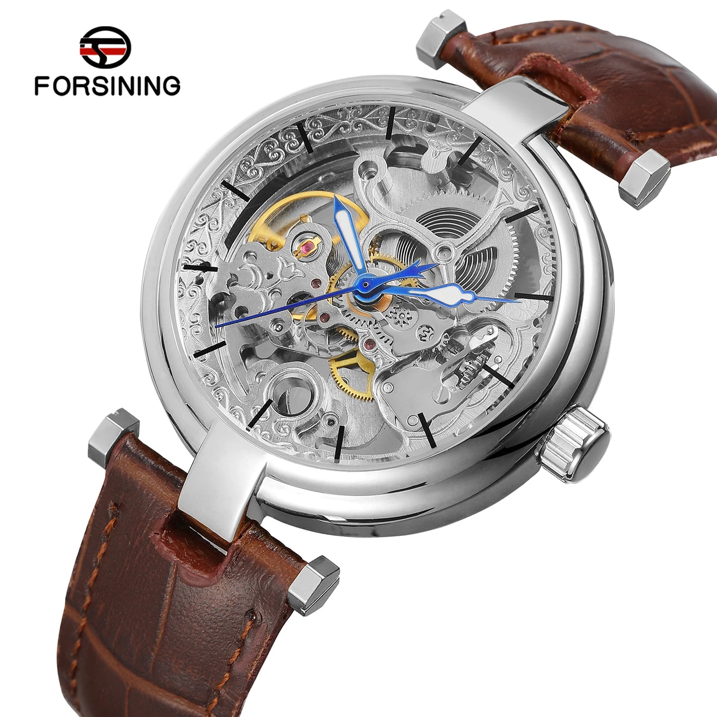 Excellence High-End Luxury Man  Original Replica  automatic Hollow Skeleton Mechanical Automatic wristwatch