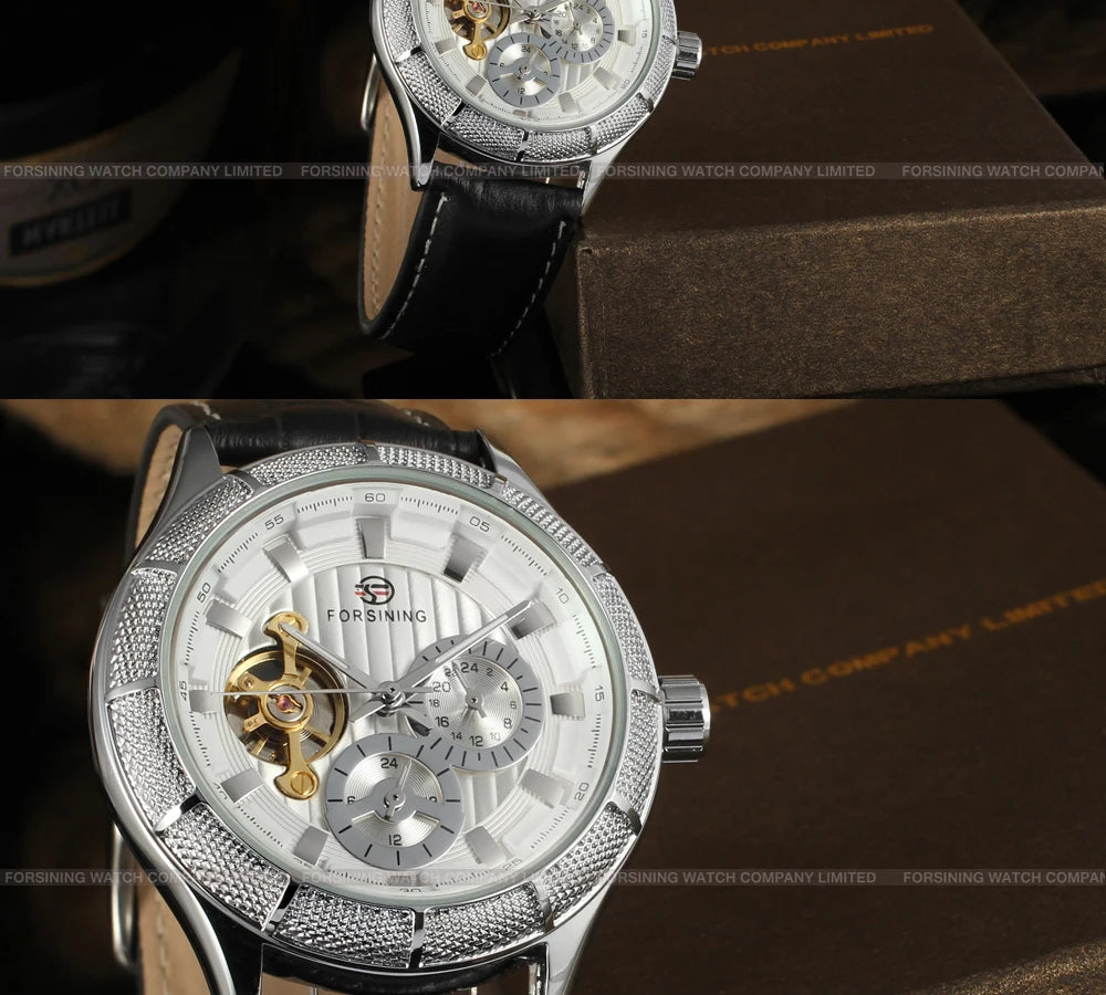 Excellence Tourbillon Skeleton Multifunctional Hands Automatic Movement Man Watch Mechanical Waterproof Male Wrist Watches